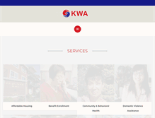 Tablet Screenshot of kwacares.org